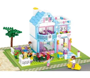 Sluban Girls Dream Town M38-B0535 Dom rodzinny / Lego - kompatybilne / Liczba figurek|elementów: 5|539 / od 6 lat