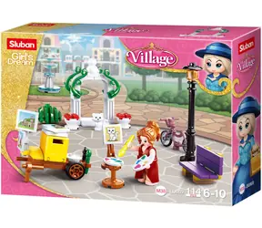 Sluban Girls Dream Village M38-B0869 Malarz w parku / Kompatybilny z Lego / Liczba figurek|sztuk: 1|114 / od 6 lat