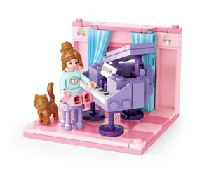 Sluban Handcraft M38-B0757C Pokój do nauki / Lego - kompatybilne / Liczba figurek|elementów: 1|111 / od 6 lat