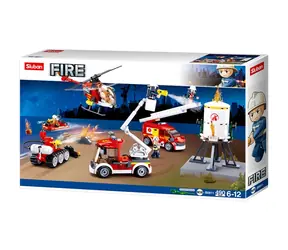 Sluban Firemen M38-B0811 Zestaw jednostki strażackiej / kompatybilny z Lego / Ilość figurek|sztuk: 5|490 / od 6 lat