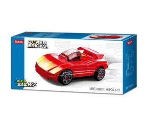 Sluban Power Bricks M38-B0801E Rozciągliwy samochód sportowy / Kompatybilny z Lego / Liczba figurek|części: 0|46 / od 6 lat