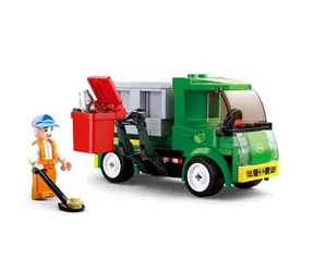 Sluban Town M38-B0781B Śmieciarka / Lego - kompatybilne / Liczba figurek|elementów: 1|118 / od 6 lat