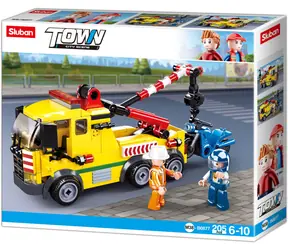 Sluban Town M38-B0877 Laweta z motocyklem / Lego - kompatybilne / Ilość figurek|części: 2|205 / od 6 lat