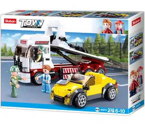 Sluban Town M38-B0879 Laweta z wywrotką / Lego - kompatybilne / Liczba figurek|elementów: 2|338 / od 6 lat