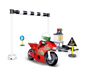 Sluban Town Motorcycles M38-B0717A Motocykl wyścigowy / Lego - kompatybilny / Liczba figurek|części: 1|60 / od 6 lat