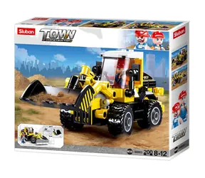 Sluban Town Builders M38-B0803 Koparka z łopatą / Lego - kompatybilne / Liczba figurek|elementów: 1|200 / od 8 lat