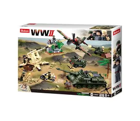 Sluban WWII M38-B0697 Bitwa pod Kurskiem / Lego - kompatybilne / Ilość figurek|sztuk: 9|1001 / od 8 lat