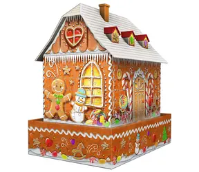 Ravensburger Puzzle 3D Domek z piernika / 216 elementów / 19 x 29,5 x 27,5 cm / od 8 lat  