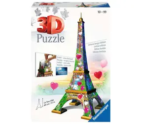 Puzzle 3D Ravensburger Wieża Eiffla Love edition / 216 elementów / od 10 lat