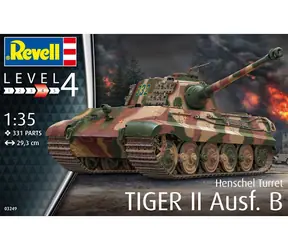 Revell Tiger II Ausf. B / Model plastikowy / 1:35 / Ilość części 331 / Trudność 4 / od 12 lat