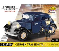 Cobi 2263 1934 Citroen Traction 7A II Wojna Światowa / 222 części / 1:35 / 1 figurka / od 7 lat