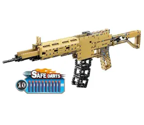 Karabin szturmowy QMAN Model Power 6007 M416 / Zestaw do samodzielnego montażu / 661 elementów / od 6 lat