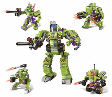 Zestaw QMAN Pioneer Police-Apocalypse 1802 4w1 / Zestaw do budowania / 253 sztuki / od 6 lat