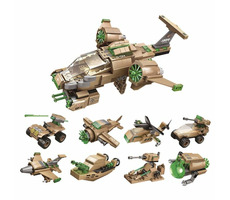 Zestaw QMAN Raider Aircraft 1804 8 w 1 / Zestaw do budowania / 360 sztuk / od 6 lat