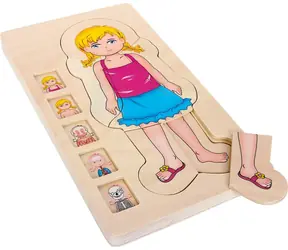 Small Foot Drewniane puzzle anatomiczne / od 3 lat