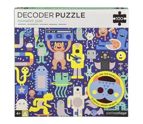 Petit Collage Puzzle potwory 100 szt. z okularami 3D / 100 szt. / od 4 lat
