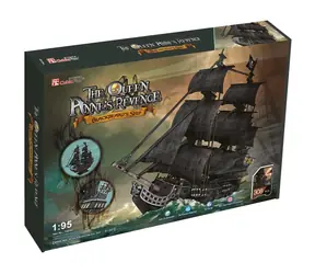 Puzzle 3D CubicFun Zemsta Królowej Anny / 308 elementów / 68 x 26 x 64 cm / od 10 lat