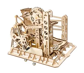 Puzzle 3D Robotime z torami kulkowymi Cascade / od 14 lat / 219 elementów / Poziom trudności: średni