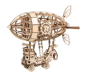 Drewniane puzzle 3D Robotime Bajkowy sterowiec / od 8 lat / 176 elementów / Poziom trudności: niski