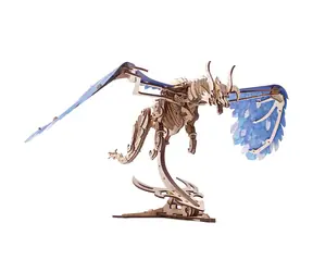 Ugears 3D drewniana mechaniczna układanka Swirling Dragon / od 14 lat / 320 elementów / Poziom trudności: średni