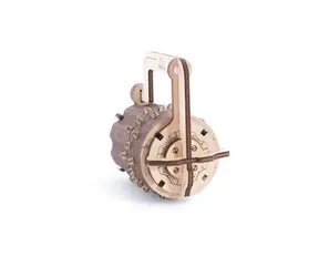 Ugears 3D drewniana mechaniczna układanka Zamek / od 14 lat / 34 elementy / Poziom trudności: łatwy