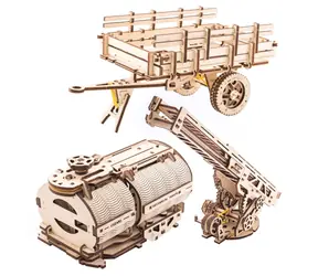 Ugears 3D Drewniane puzzle mechaniczne UGM-11 Zestaw akcesoriów do ciężarówek / 14+ / 322 elementy / Poziom trudności: wysoki
