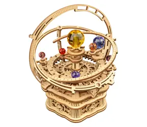 Puzzle 3D z szafą grającą Robotime Zegar historyczny / od 14 lat / 101 elementów / Poziom trudności: średni