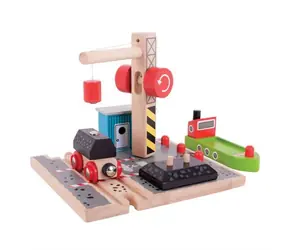 Bigjigs Rail Dok węglowy z dźwigiem / od 3 lat 