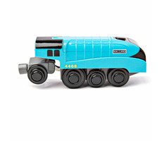 Bigjigs Rail Electric Locomotive Mallard niebieski / od 3 lat