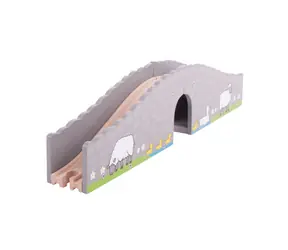 Most kolejowy Bigjigs Rail Farm z tunelem / od 3 lat