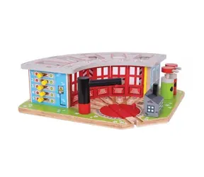 Ekskluzywna zajezdnia Bigjigs Rail na 5 pociągów / od 3 lat