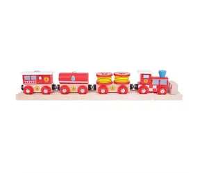 Bigjigs Rail Fire Train + 3 tory / od 3 lat