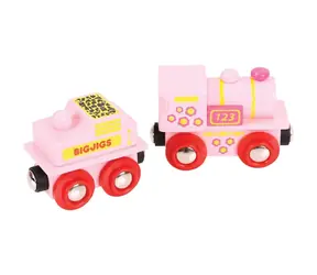 Maszyna Bigjigs Rail Pink z przetargiem / od 3 lat