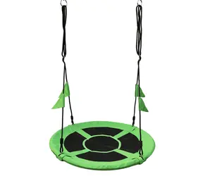 2Kids Toys Huśtawka Gniazdo Bocianie z Flagami Zielona / od 3 lat