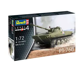 Revell PT-76B / Model plastikowy / 1:72 / Ilość części 120 / Trudność 4 / od 12 lat