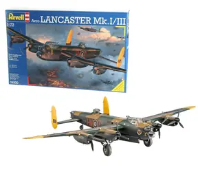 Revell Avro Lancaster Mk.I/III / Model plastikowy / 1:72 / Ilość części 257 / Trudność 5 / od 10 lat