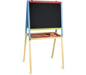 Jeujura Drewniana tablica wielofunkcyjna 56x43 cm z akcesoriami / od 3 lat