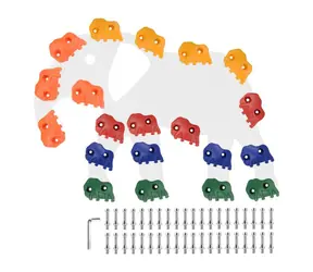 2Kids Toys Uchwyty wspinaczkowe 20 szt. / Wymiary: 11x9x5 cm / Średnica śruby: 10 mm / od 3 lat