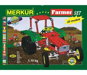 Zestaw rolniczy Merkur / 341 części / 20 modeli / od 6 lat