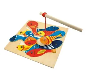 Woody Fish z wędką - gra magnetyczna / od 3 lat