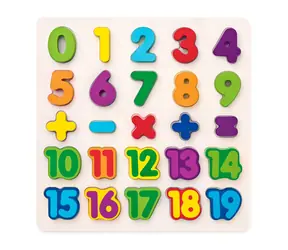 Puzzle Woody - cyfry na planszy / od 3 lat