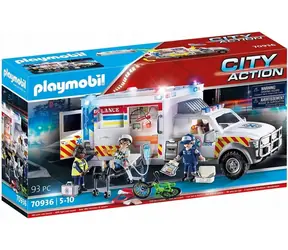 Playmobil® City Action 70936 Służba ratunkowa: Ambulans USA / Ilość sztuk: 93 / od 5 lat