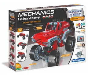 Clementoni Science&Play Mechanics: Monster truck - 10 modeli / 200 elementów / od 8 lat