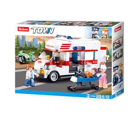 Sluban Town M38-B1065 Ambulans / Lego - kompatybilne / Liczba figurek|elementów: 3|328 / od 6 lat