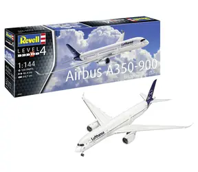 Revell Airbus A350-900 Lufthansa / Model plastikowy / 1:144 / 120 części / Trudność 4 / od 12 lat