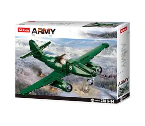 Sluban Army M38-B0977 Samolot myśliwski Me 262 / Lego - kompatybilny /Ilość figurek|części: 1|338 /od 6 lat