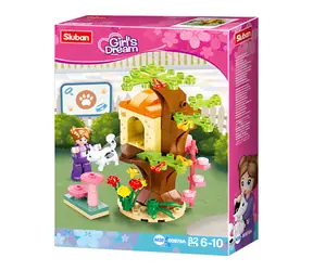 Sluban Girls Dream M38-B0970A Domek dla kota na drzewie / Kompatybilny z Lego / Liczba figurek|sztuk: 1|82 / od 6 lat