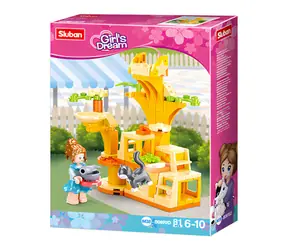 Sluban Girls Dream M38-B0970D Kitten Training Ground / Lego - kompatybilne / Liczba figurek|elementów: 1|81 / od 6 lat