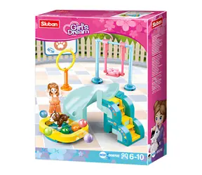 Sluban Girls Dream M38-B0970E Plac zabaw dla psów / kompatybilny z Lego / Ilość figurek|sztuk: 1|90 / od 6 lat