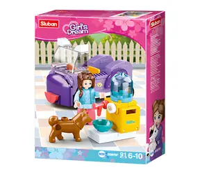 Sluban Girls Dream M38-B0970F Autko z karmnikiem dla psa / kompatybilne z Lego / Liczba figurek|sztuk: 1|91 / od 6 lat